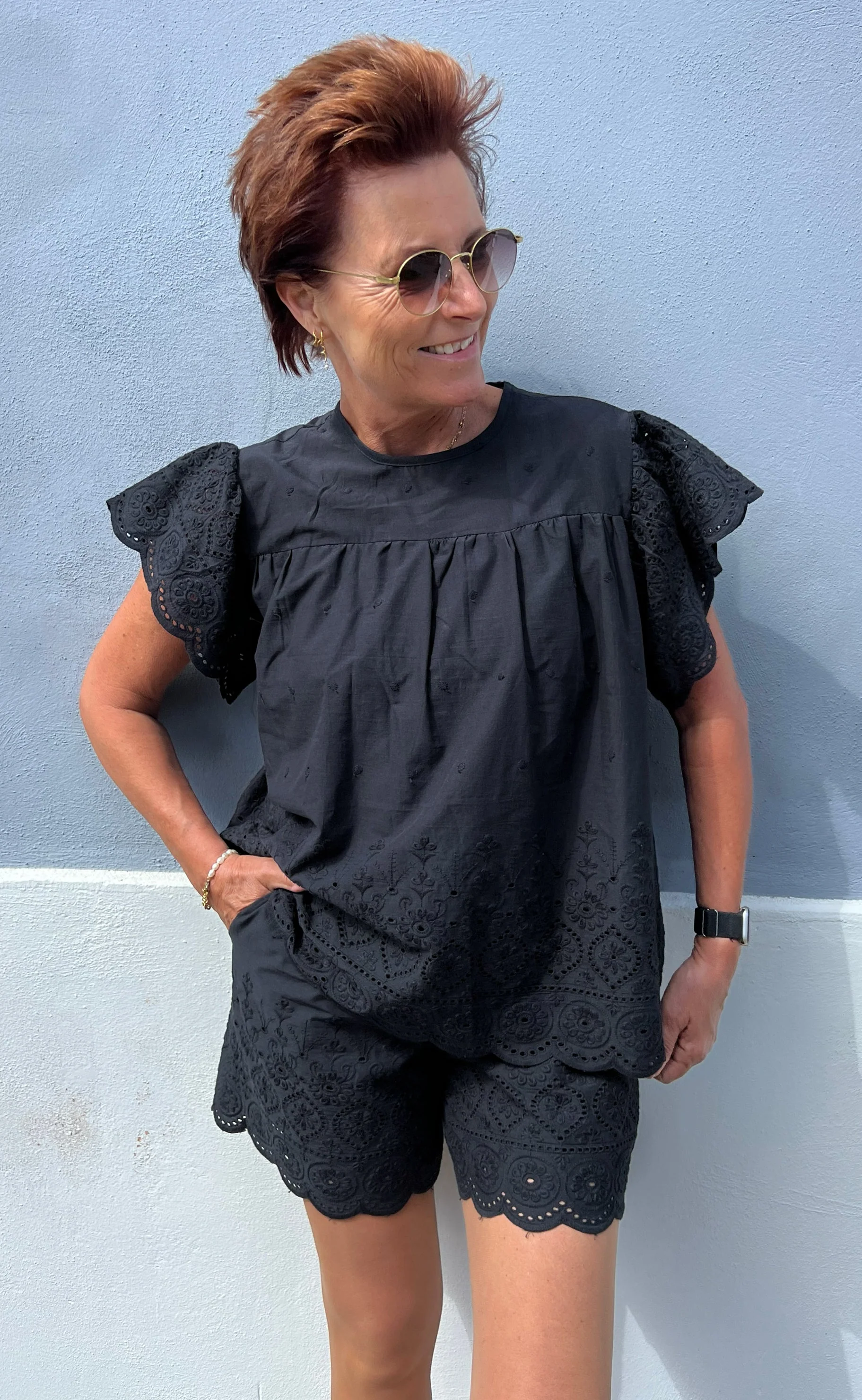 Say INA Copenhagen Top - Line - Black - Image 2