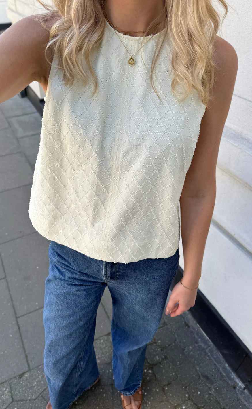 Say INA Copenhagen Top - Naja - Off White Square - Image 2