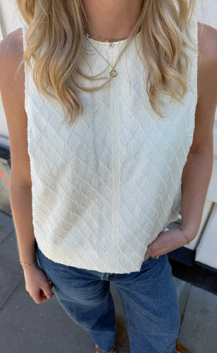 Say INA Copenhagen Top - Naja - Off White Square - Image 4