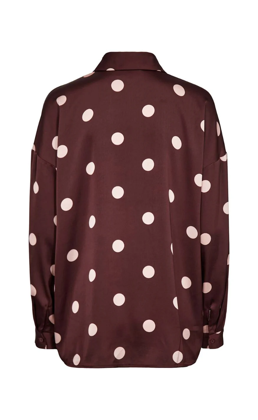 Liberte Skjorte - Dotti - Plum Rose Big Dot - Image 7