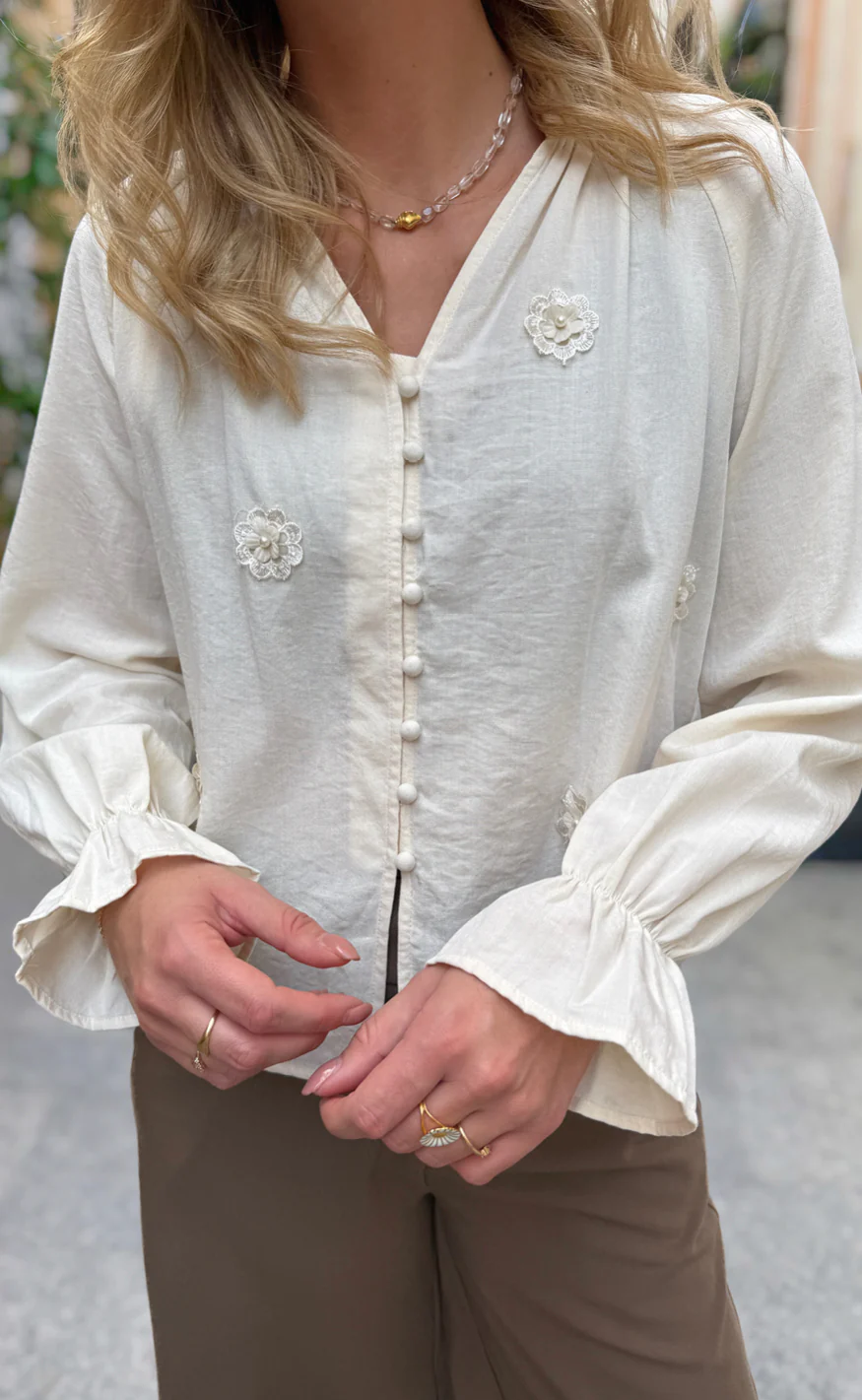 Liberte Bluse - Fine - Creme - Image 6