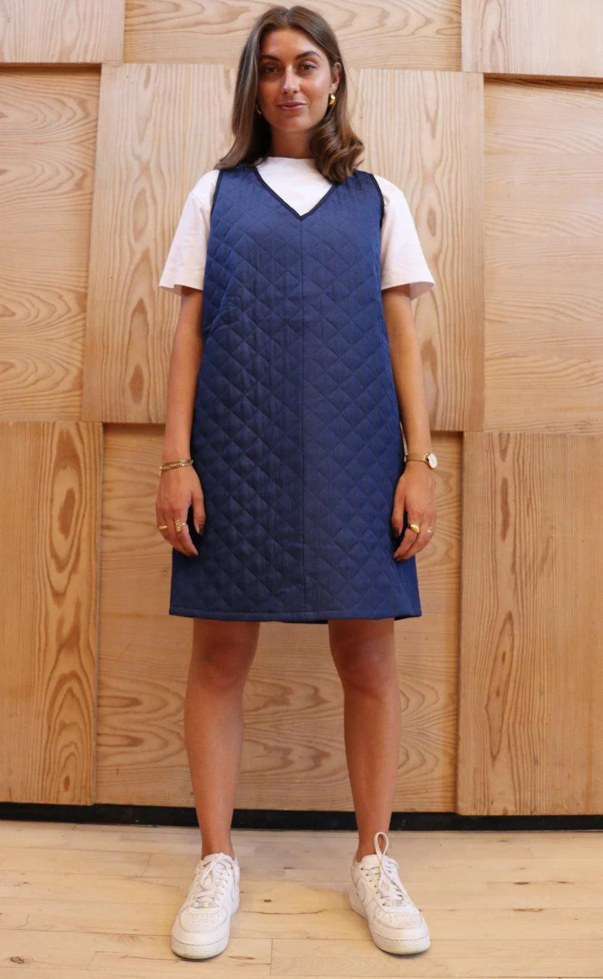 Liberte Kjole - Dibby Quilt - Blue Denim - Image 2