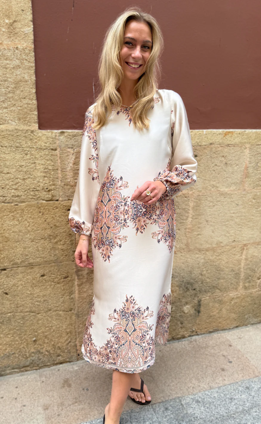 Liberté Kjole - Wennise - Creme Paisley - Image 3