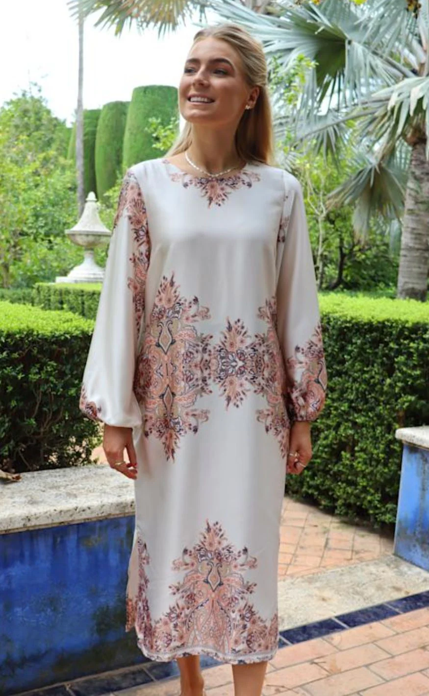 Liberté Kjole - Wennise - Creme Paisley - Image 5