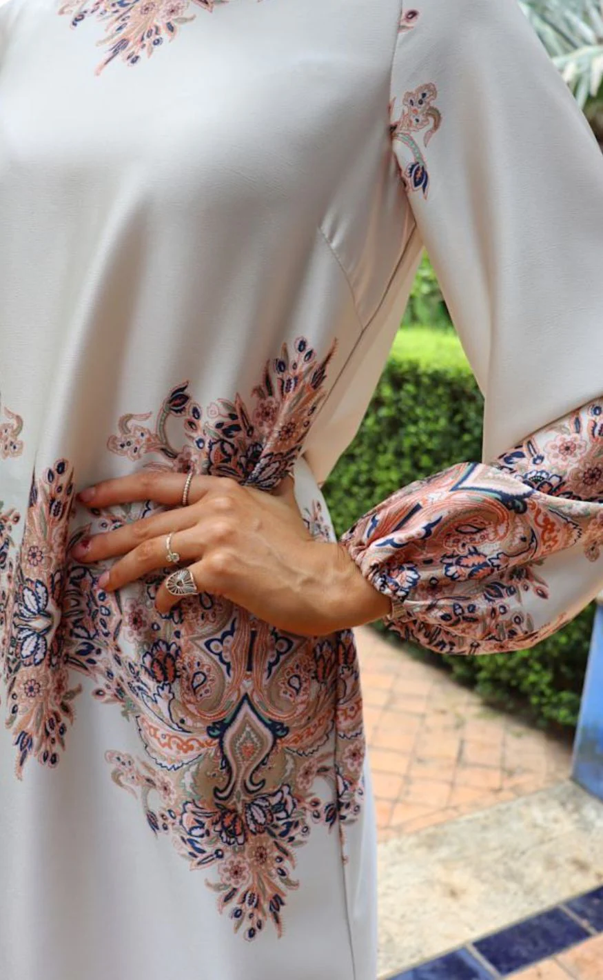 Liberté Kjole - Wennise - Creme Paisley - Image 7