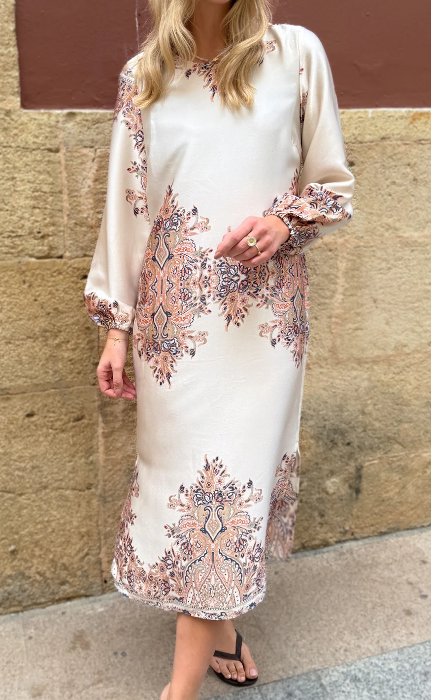 Liberté Kjole - Wennise - Creme Paisley - Image 8