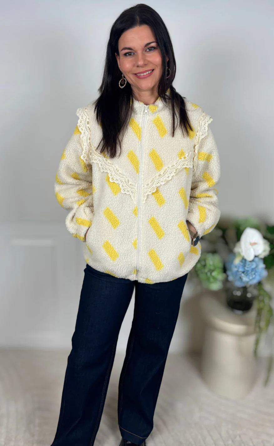 Lollys Laundry Jakke - Fall LS - Light Yellow - Image 5