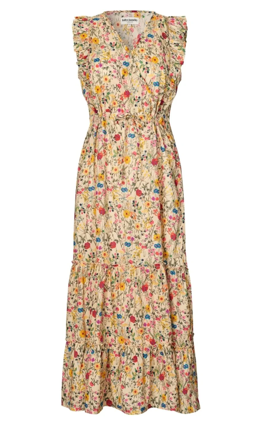 Lollys Laundry Kjole - SamoLL Midi - Flower Print - Image 2