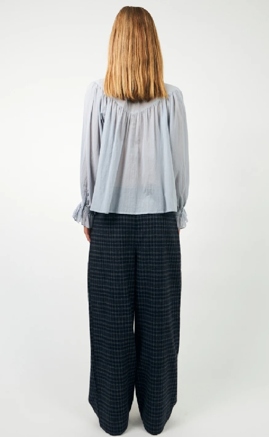 Lollys Laundry Bluse - Presley - Dusty Blue - Image 5