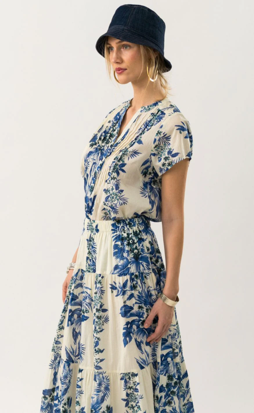 Lollys Laundry Top - Heather - Blue - Image 2