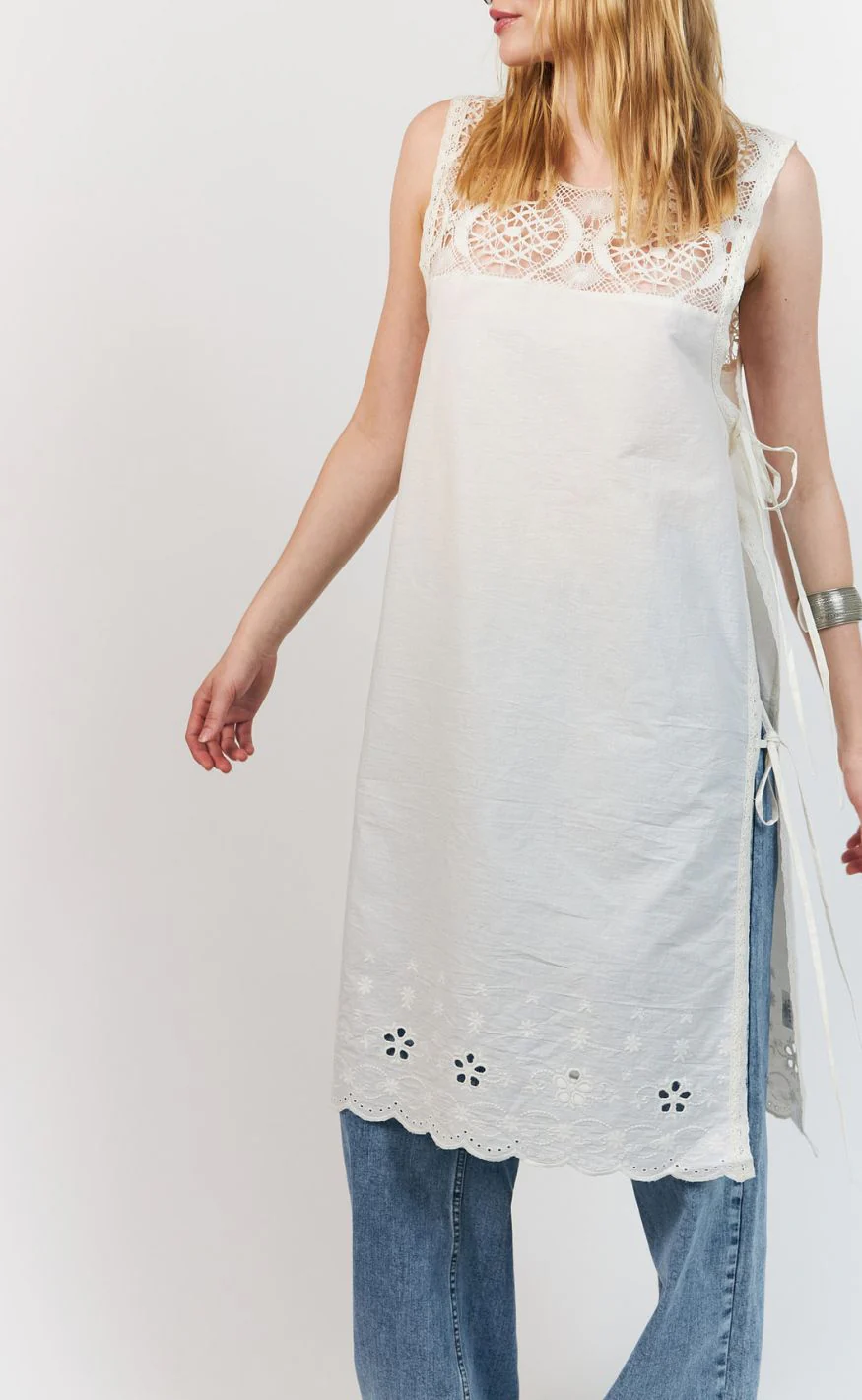 Lollys Laundry Top - BelloLL Long - White