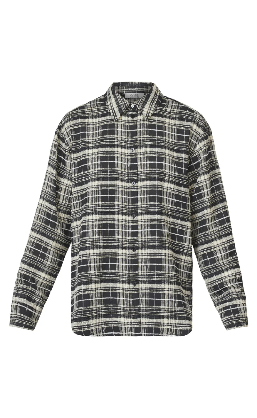 Love & Divine Bluse - Love1016-2 - Black Check - Image 2