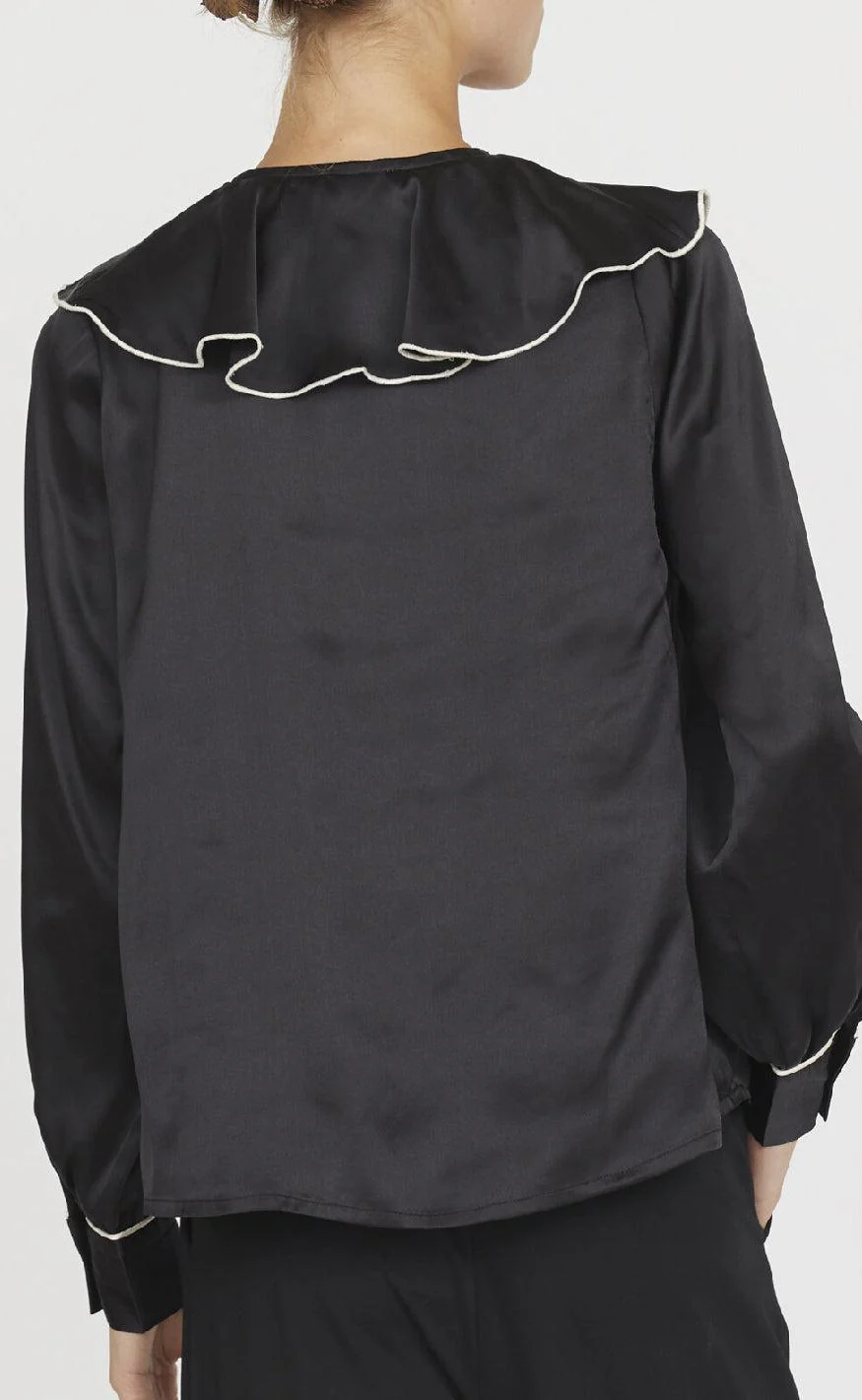 Love & Divine Bluse - Love1241 - Black/Cream - Image 5
