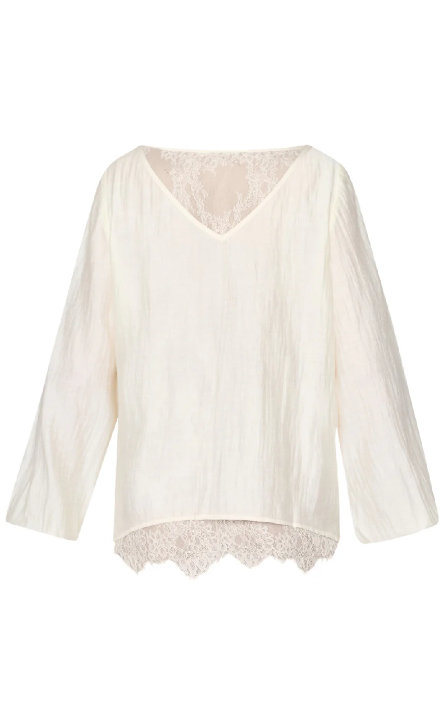 Love & Divine Bluse - Love1467 - Porcelain - Image 4
