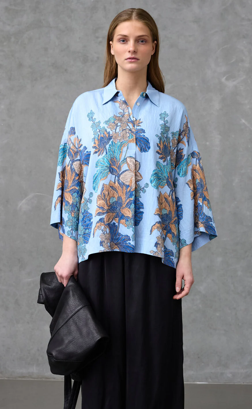 Love & Divine Skjorte - Love1553 - Blue Paisley - Image 3