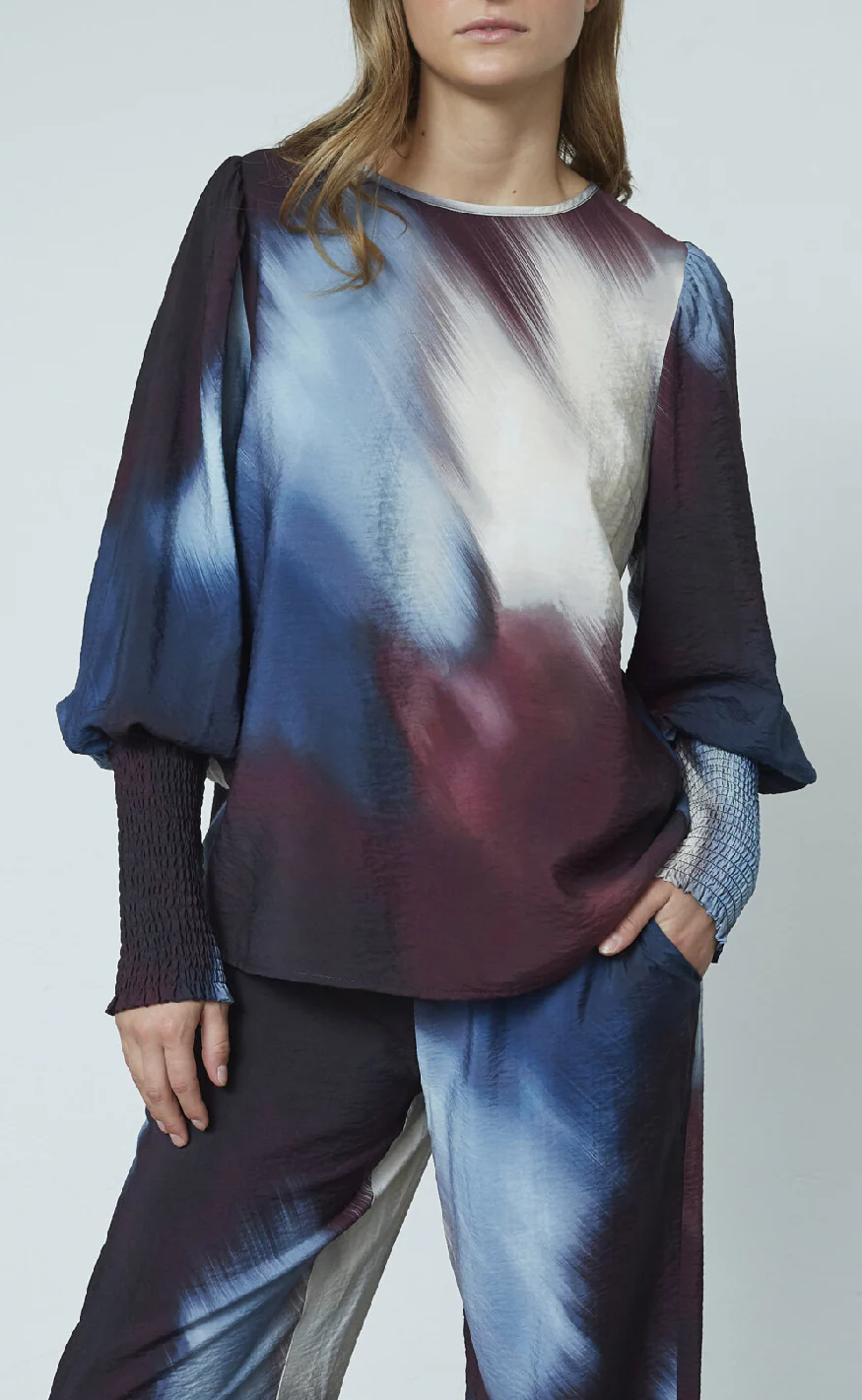 Love & Divine Bluse - Love738-23 - Waterprint - Image 2