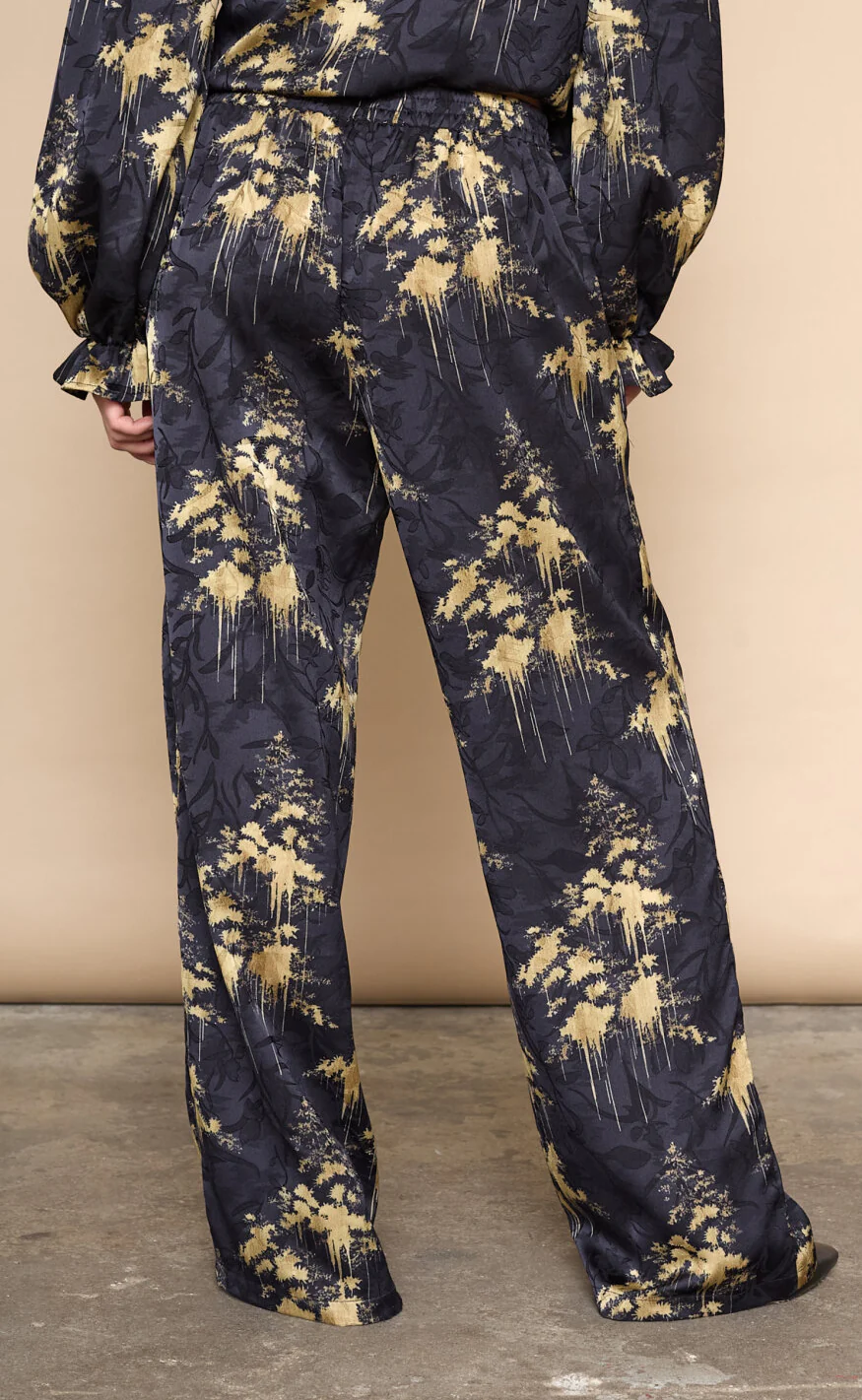 Love & Divine Bukser - Love1024-46 - Gold Print - Image 9