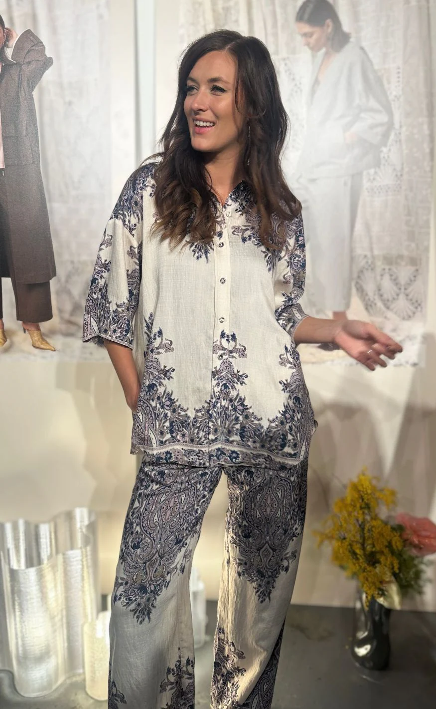 Love & Divine Bukser - Love1024-62 - Champagne Paisley - Image 6