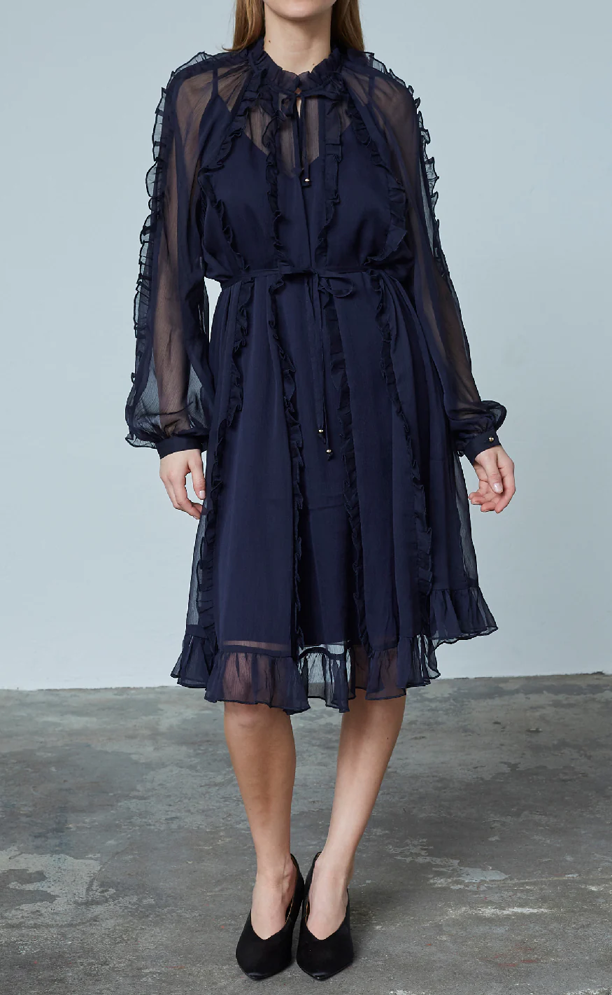 Love & Divine Kjole - Love1359 - Navy - Image 2