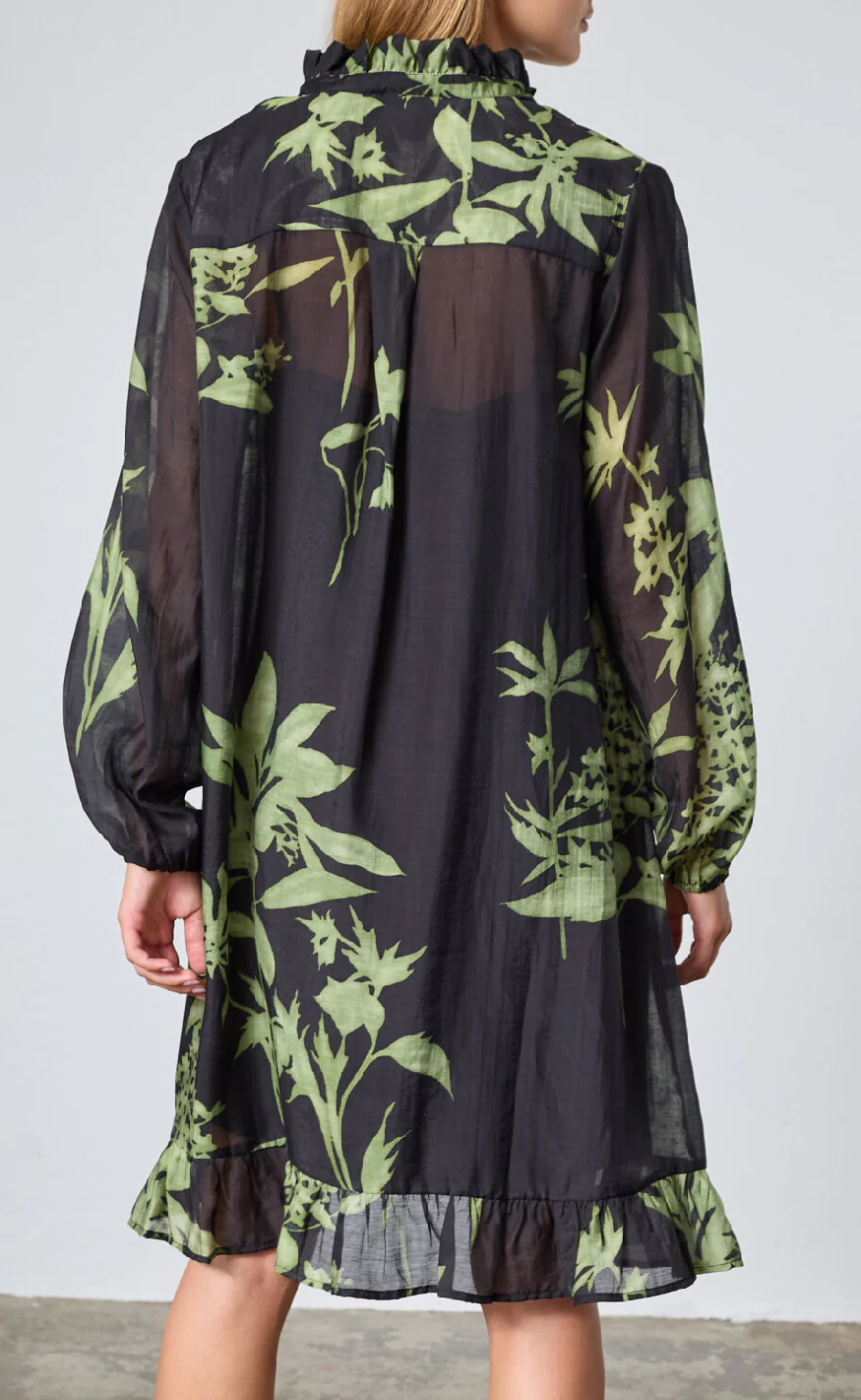 Love & Divine Kjole - Love1449 - Green Leaf - Image 3