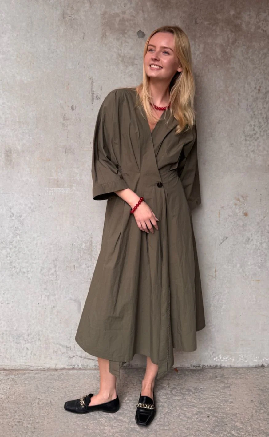 Love & Divine Kjole - Love1602 - Khaki - Image 4