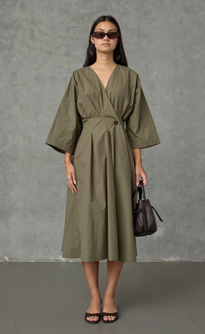 Love & Divine Kjole - Love1602 - Khaki - Image 7