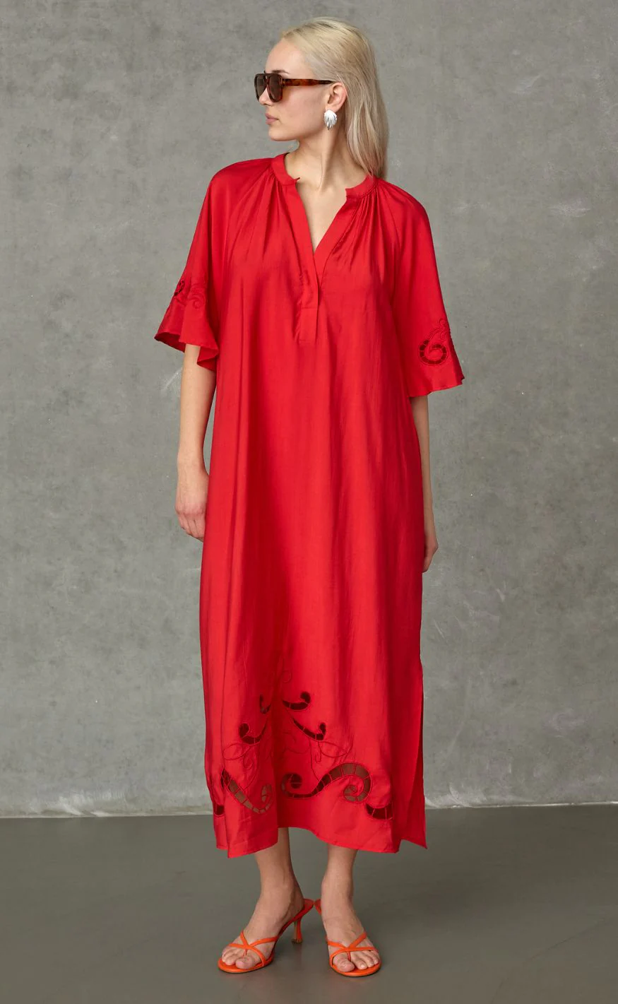 Love & Divine Kjole - Love1606 - Red - Image 8
