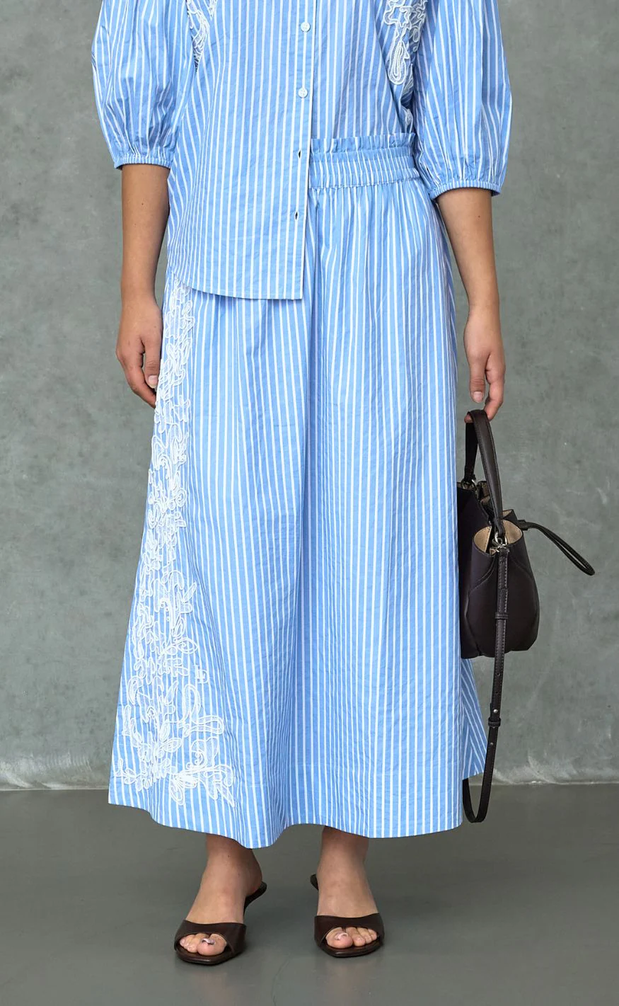 Love & Divine Nederdel - Love1538-1 - Blue Stripes