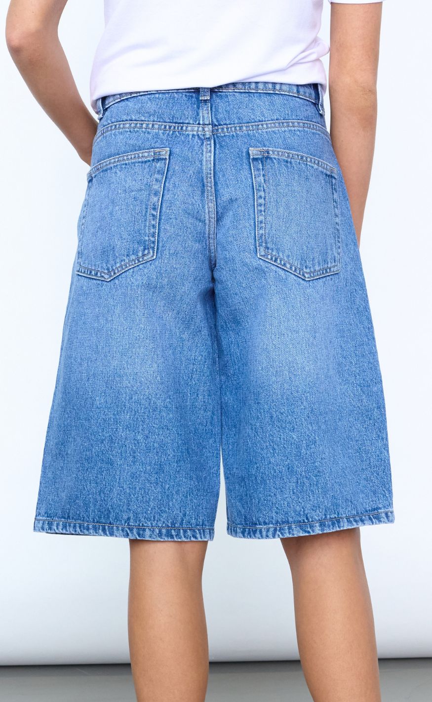 Sisters Point Shorts - OFIRA-SHO - Mid Blue Denim - Image 4