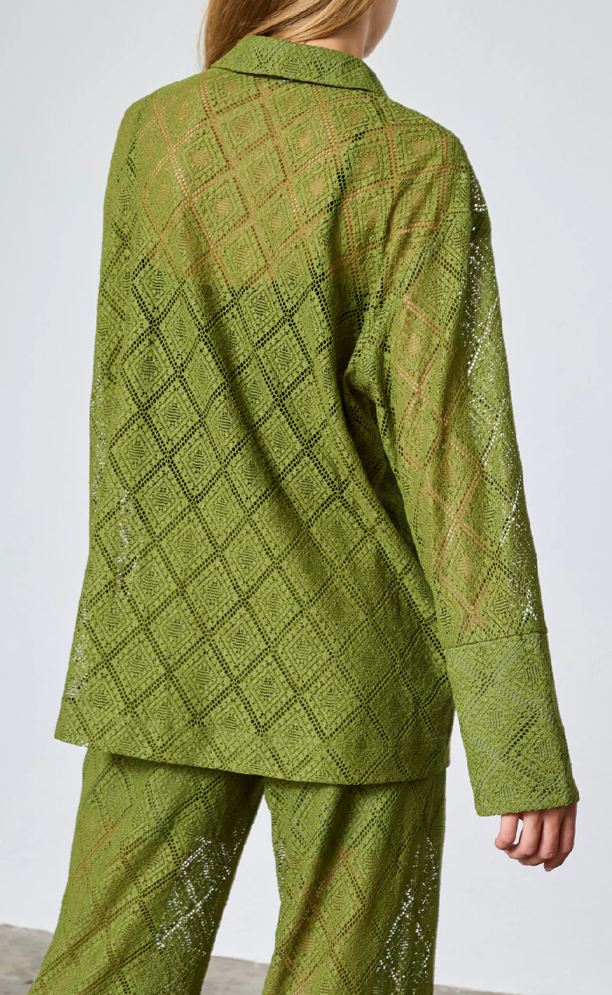 Love & Divine Skjorte - Love1439 - Lime Green - Image 3