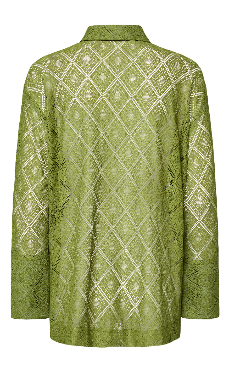 Love & Divine Skjorte - Love1439 - Lime Green - Image 4