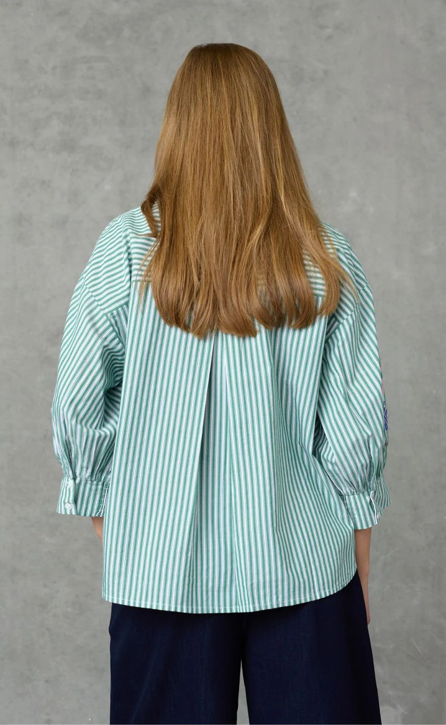 Love & Divine Skjorte - Love1604 - Green Stripes - Image 5
