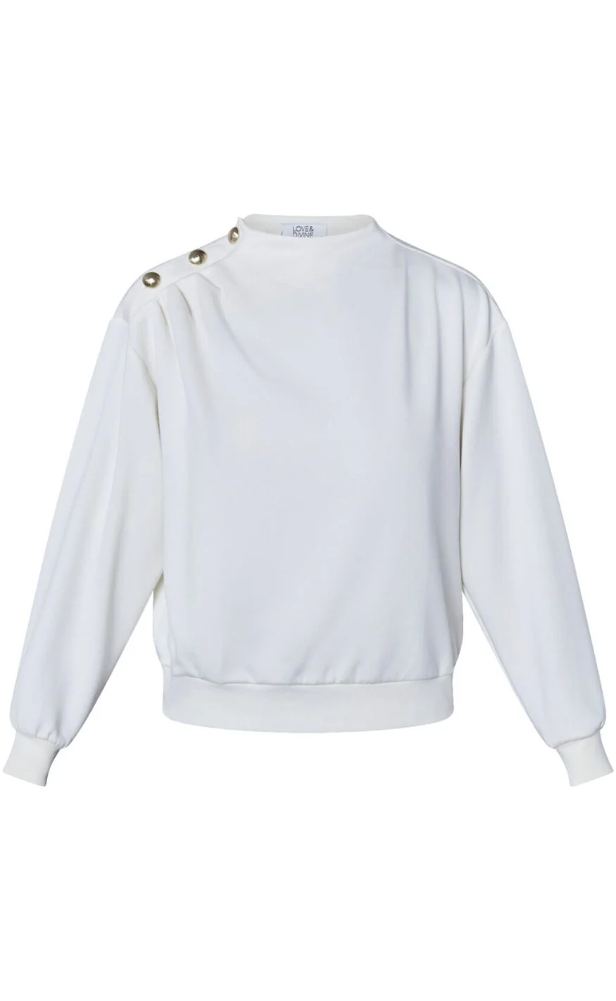 Love & Divine Sweatshirt - Love1410 - Cream - Image 2