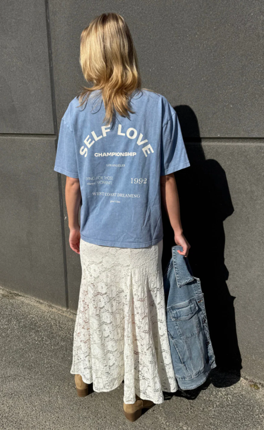 Love & Divine T-shirt - Love1303-2 - Blue Wash - Image 4