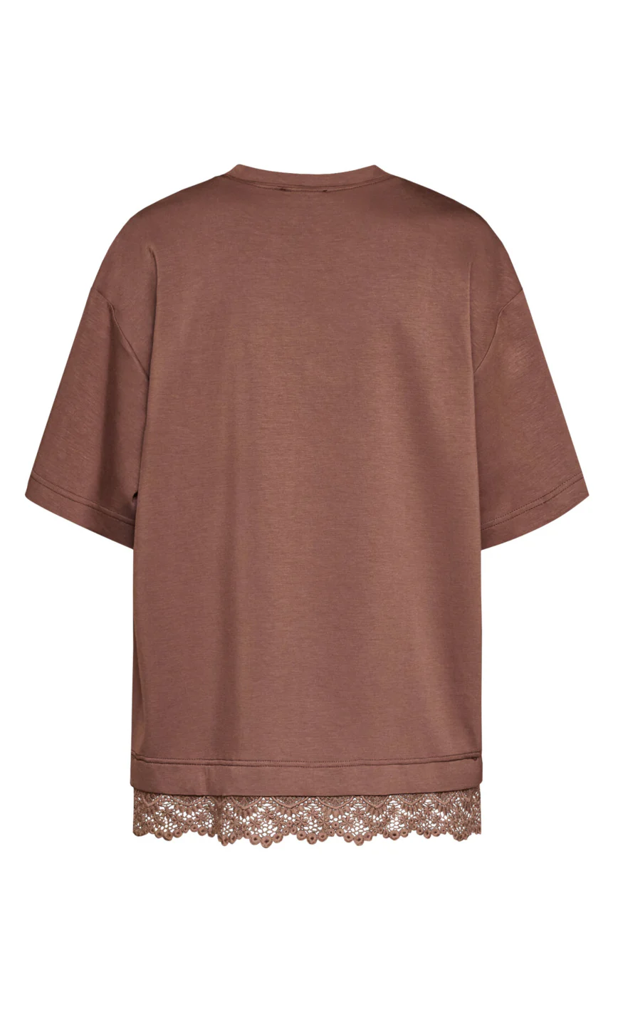 Love & Divine T-Shirt - Love1462 - Brown Lace - Image 3