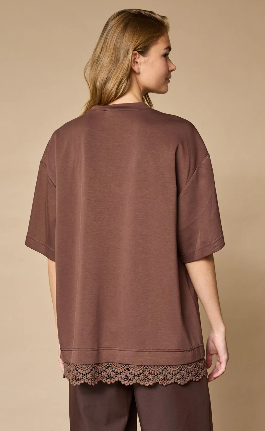 Love & Divine T-Shirt - Love1462 - Brown Lace - Image 5