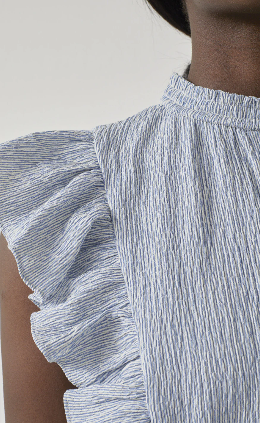 Love & Divine Top - Love1327 - Blue/White Stripe - Image 7