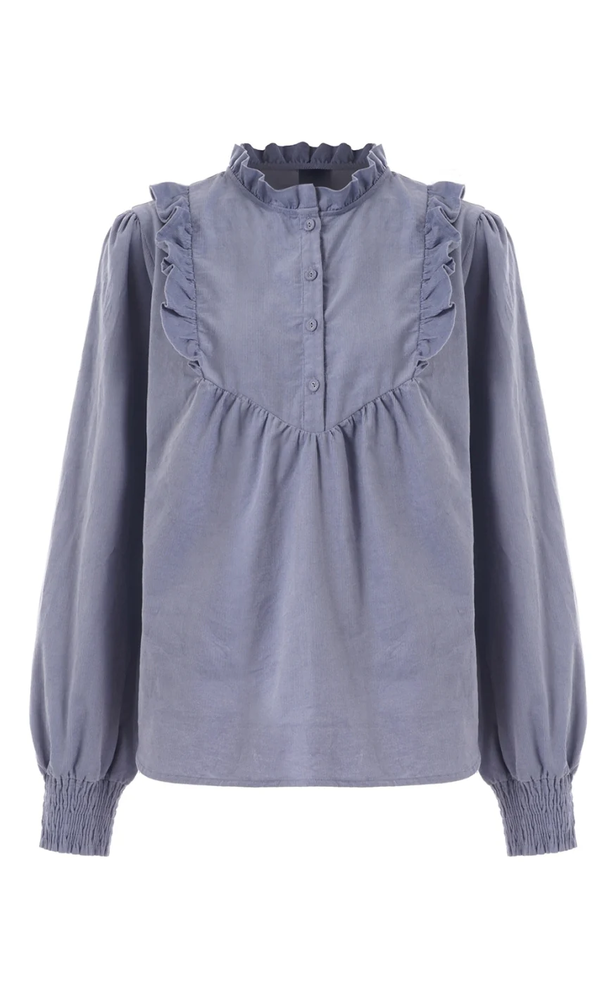 Luxzuz Bluse - Josefia - Faded Denim