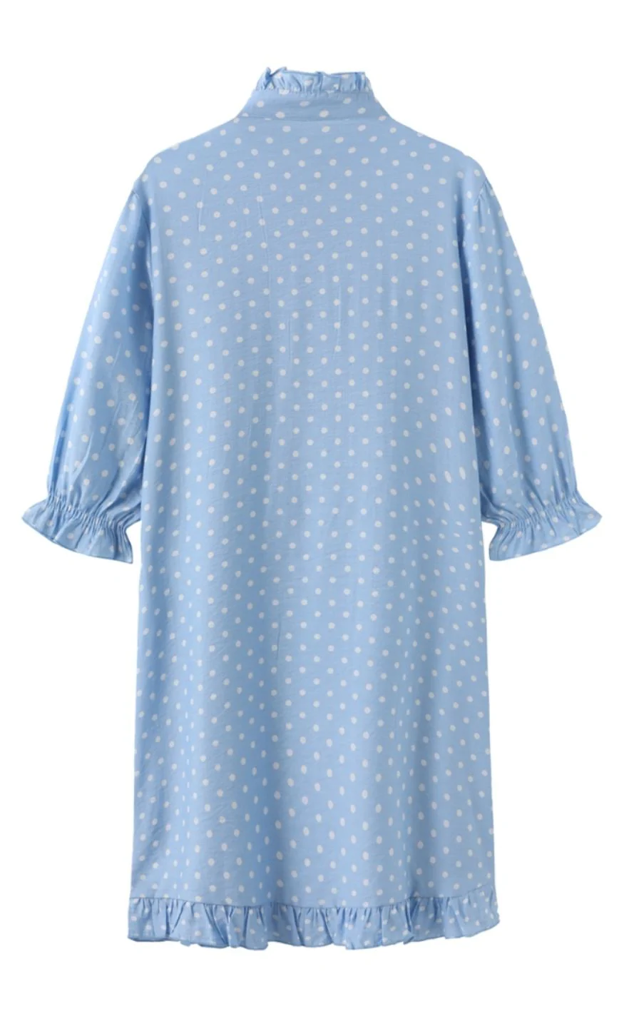 Luxzuz Kjole - Verdo - Light Blue - Image 2