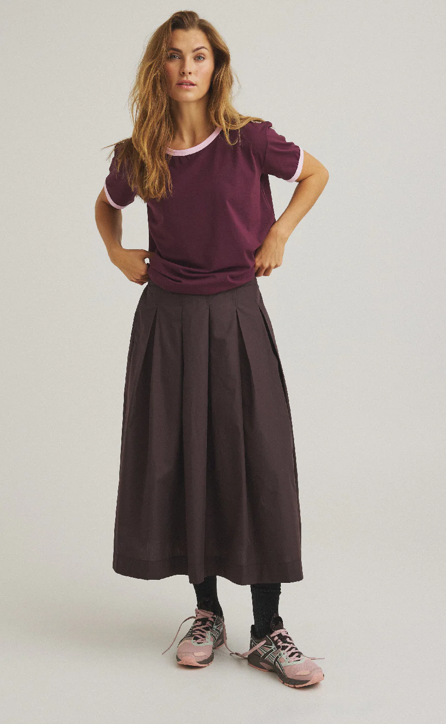 Luxzuz Nederdel - Jansine - Chocolate Plum