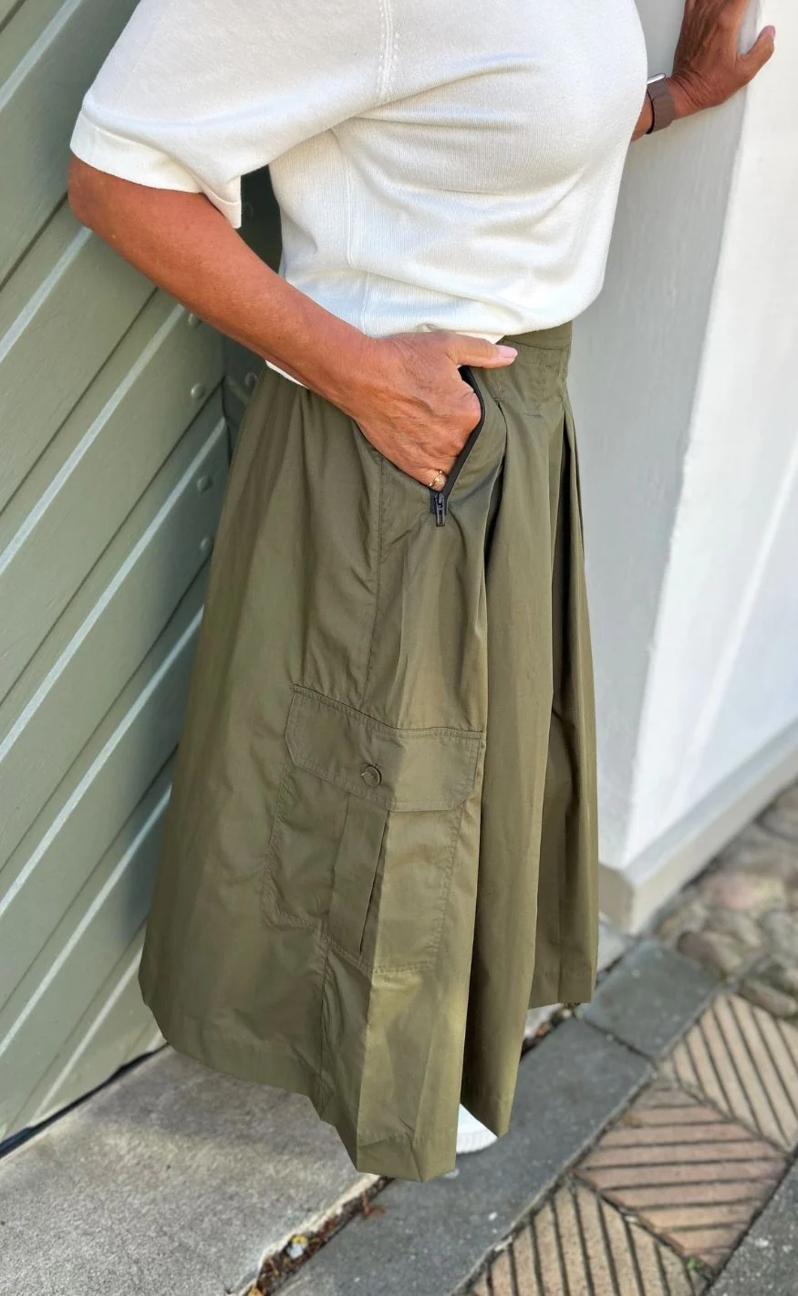 Luxzuz Nederdel - Malle - Dusty Olive - Image 5