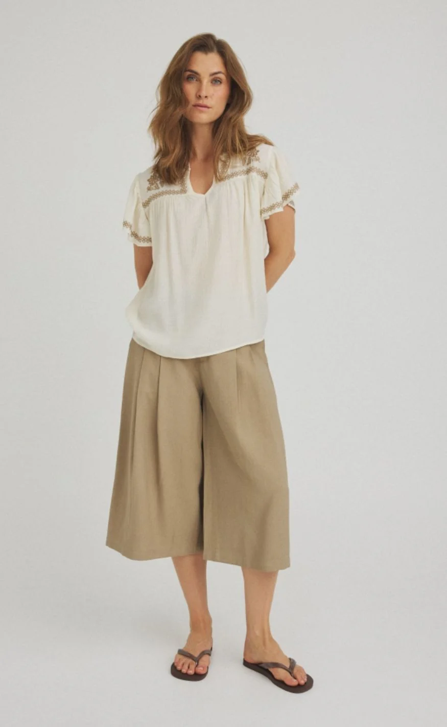 Luxzuz Shorts - Valgerd - Taupe 7012 - Image 3