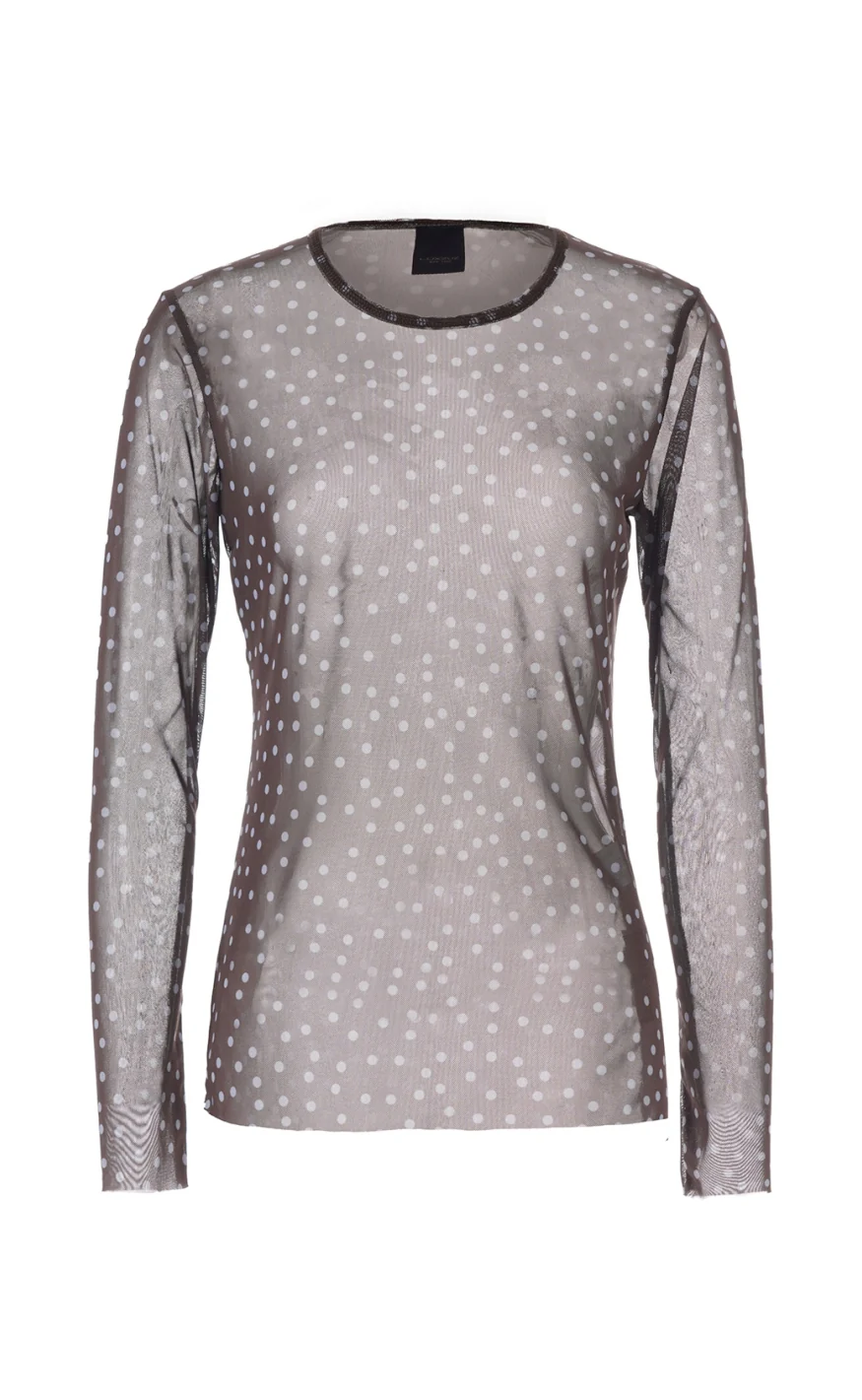 Luxzuz T-shirt - Sigborg Dot Mesh - Blue Fog - Image 2