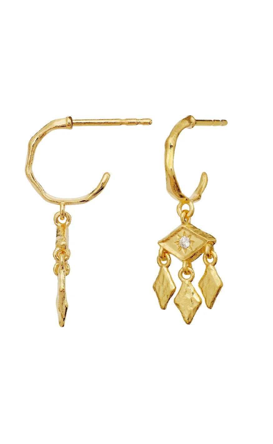 Maanesten Øreringe - Edwina - Gold Colour - Image 3