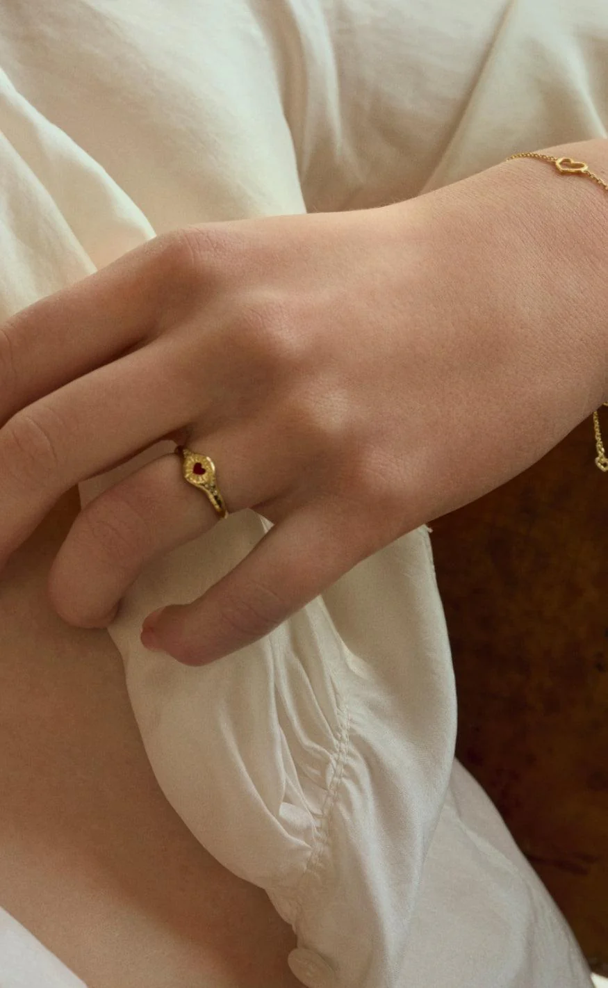 Maanesten Ring - Hayali - Gold Colour - Image 2