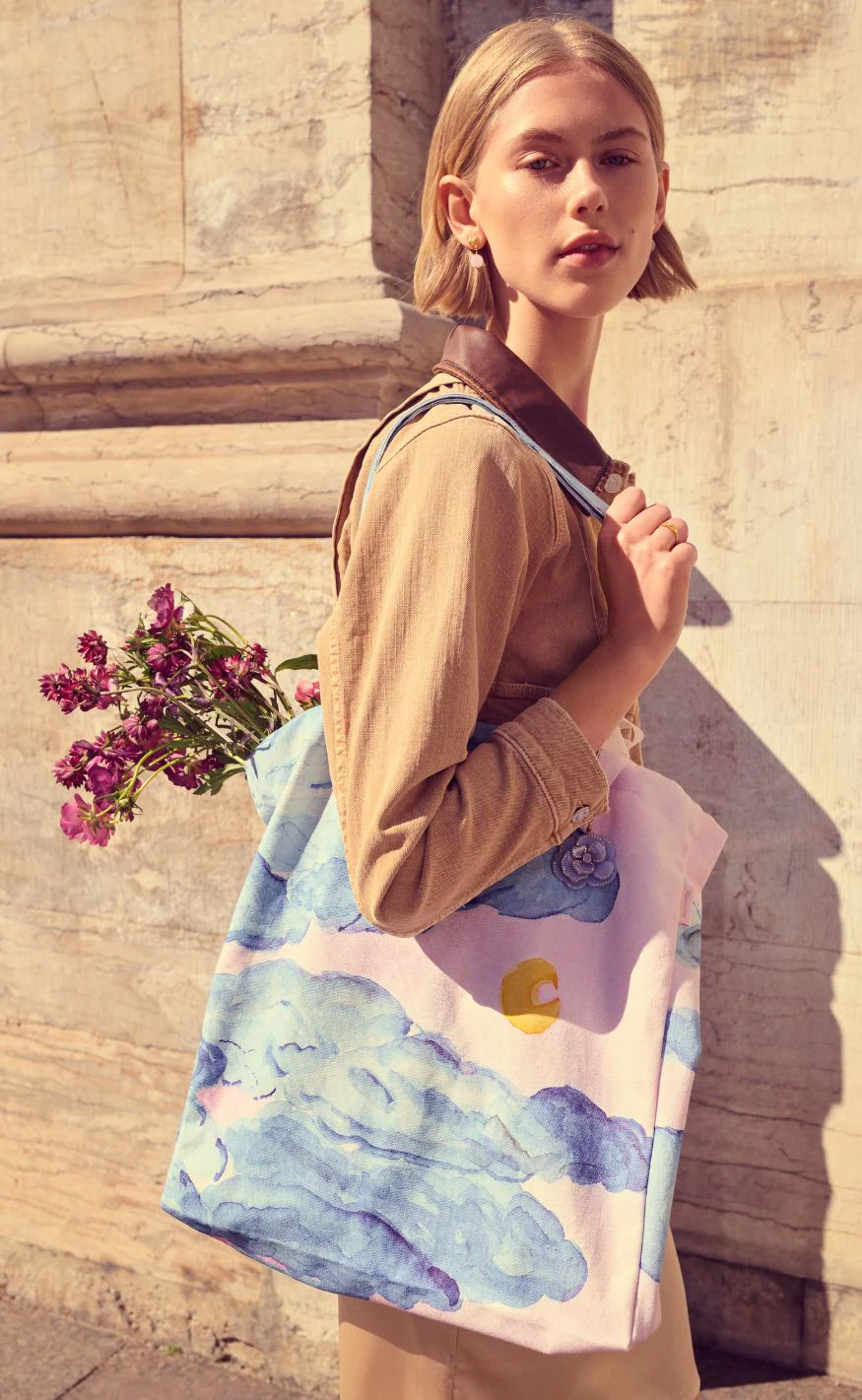 Maanesten Totebag - Canvas - Moonshine Roses - Image 2