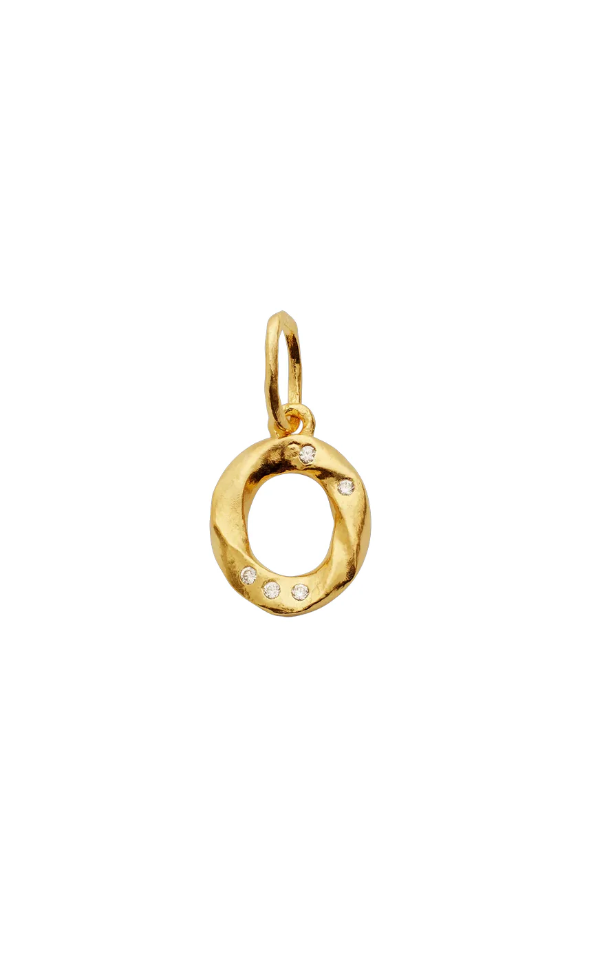 Maanesten Vedhæng - Alphabet - Gold Colour - Image 15