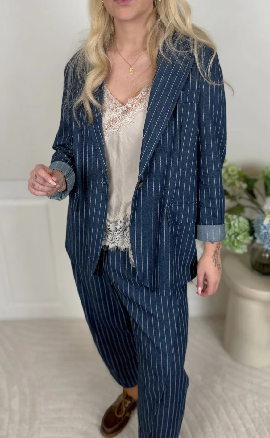 Marta Du Chateau Blazer - Lenia - Denim - Image 5