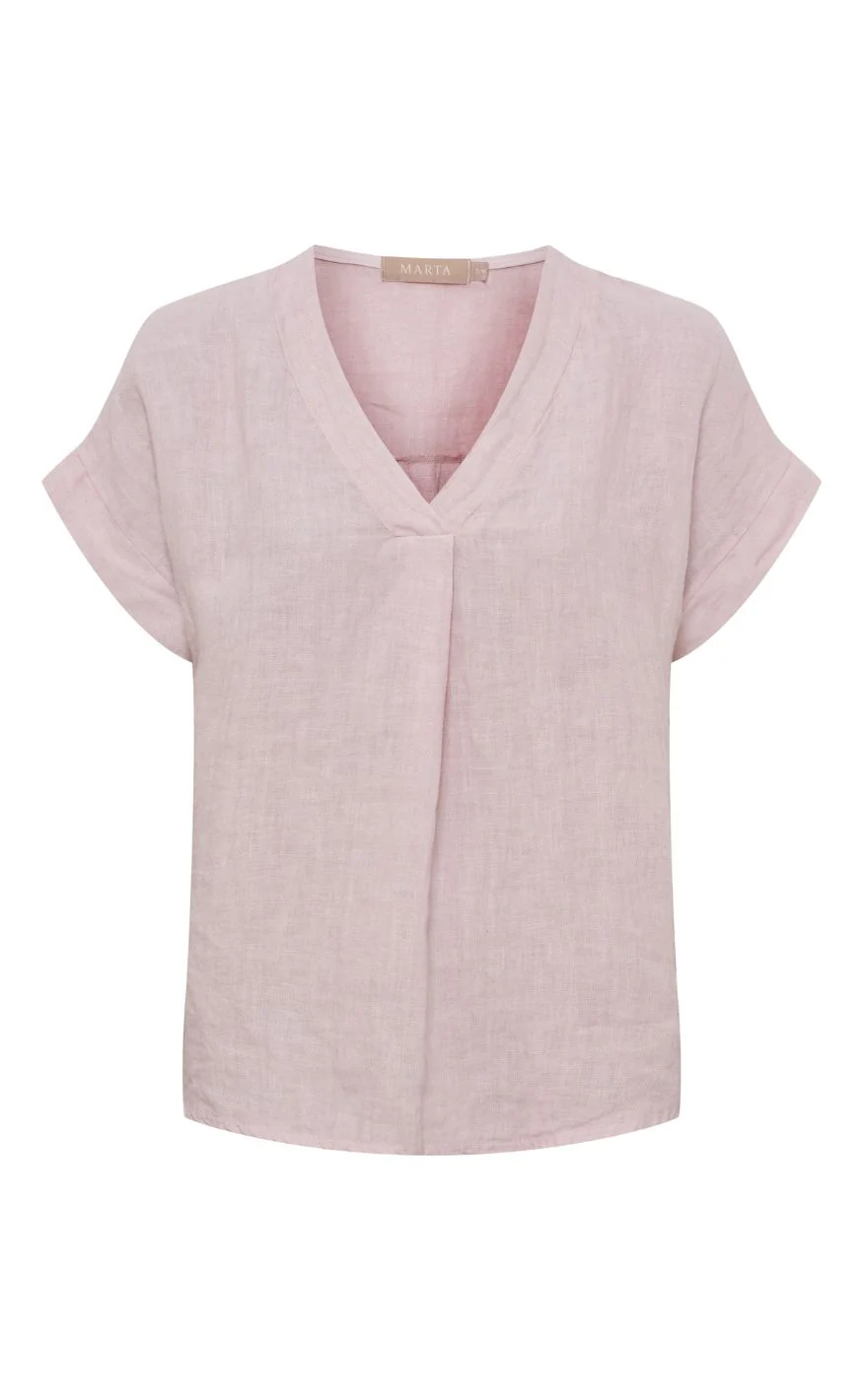 Marta Du Chateau Bluse - Bellissima - Cipria