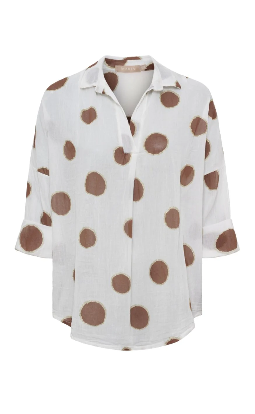Marta Du Chateau Bluse - Riva - Brown - Image 2